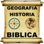 geografía bíblica android application logo